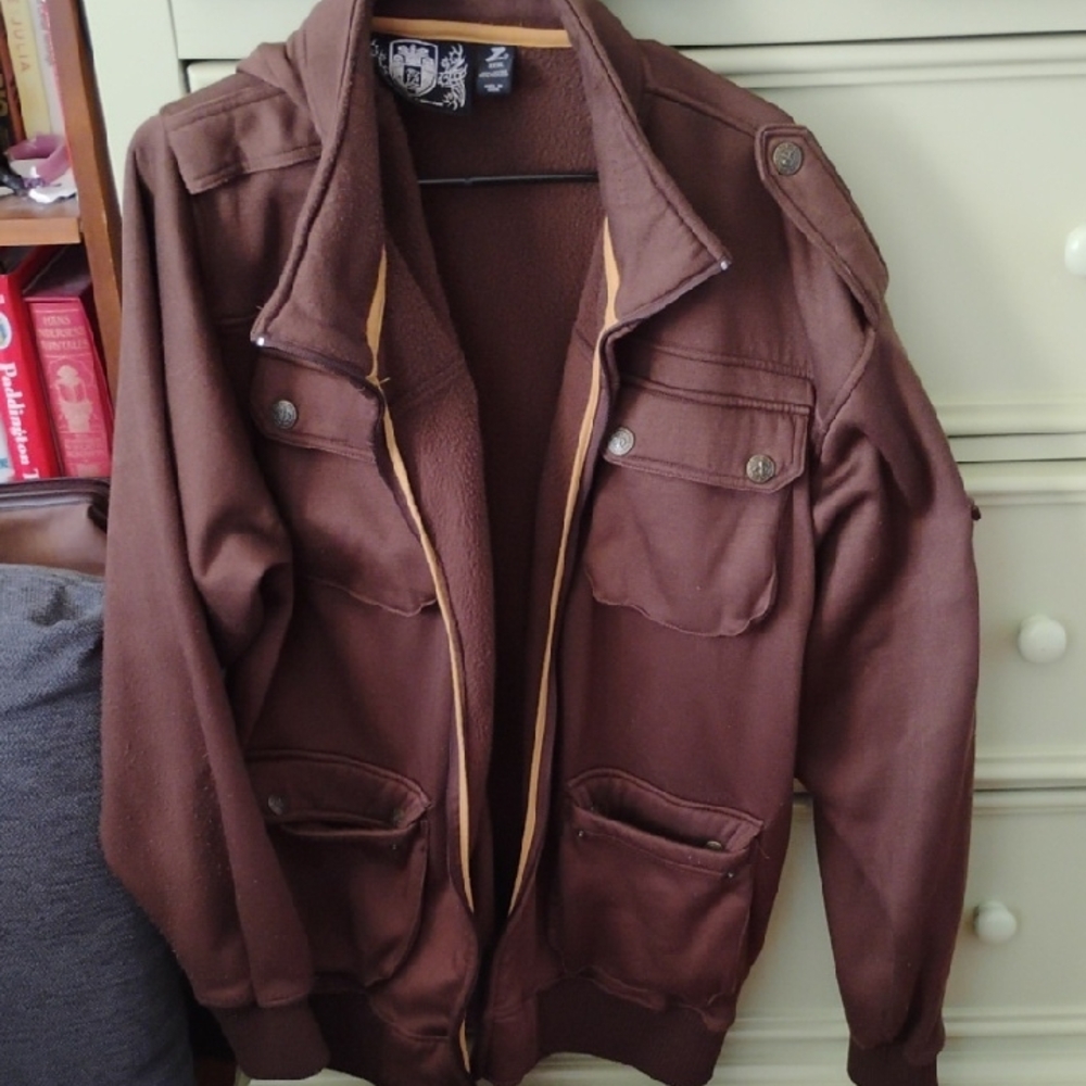 Men's Brown Field Jacket - Classic Utility Style